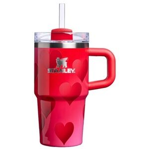 💕 Valentine’s Day 20oz Stanley quencher tumbler ROUGE HEART GRADIENT